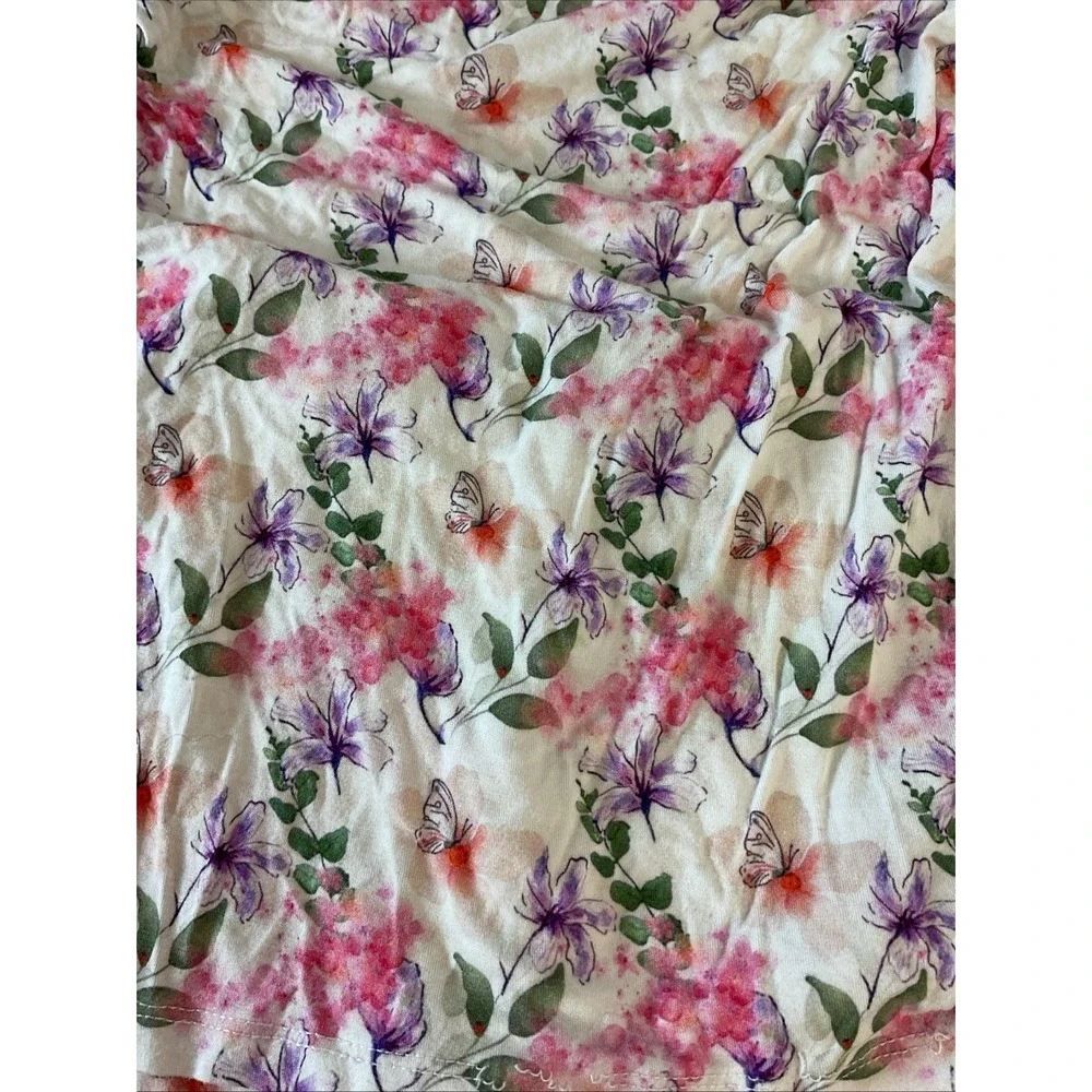 Lot of 6 Pieces‎ 5T Vive and Mack Bamboo Girls Pajama set Floral Swans Flamingos